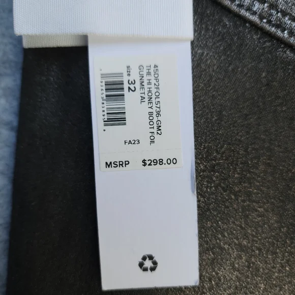 Joe's Jeans Flawless Hi Honey High Rise Curvy Bootcut Jeans In Foil Gunmetal